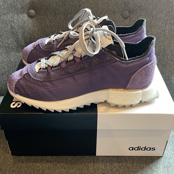 Adidas Tech Purple Crystal White SL 7600 Lifestyle Running Sneaker - Picture 3 of 11